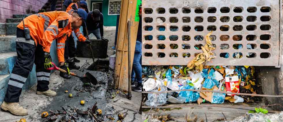 Realizan limpiezas urbanas en zonas atestadas de basura que personas arrojan a las calles