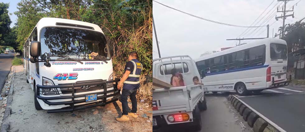 Sancionan a motorista de la 41-E por penetrar con el vehículo en un paso peatonal