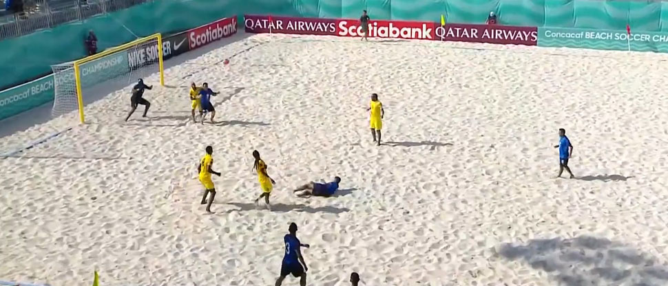 La Selecta de playa destroza a Guadalupe y clasifica a cuartos de final del premundial