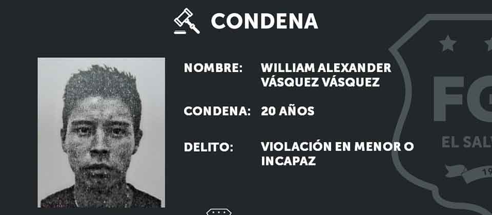 Sujeto pasará los próximos 20 años de cárcel por abusar de una menor