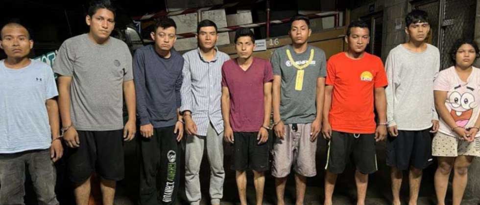 Capturan a nueve miembros de la clica Tecla Locos Salvatruchos en La Libertad