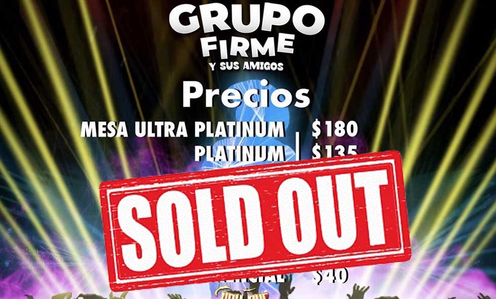 En solo 5 minutos, salvadoreños agotan las entradas de $180 para concierto de Grupo Firme 