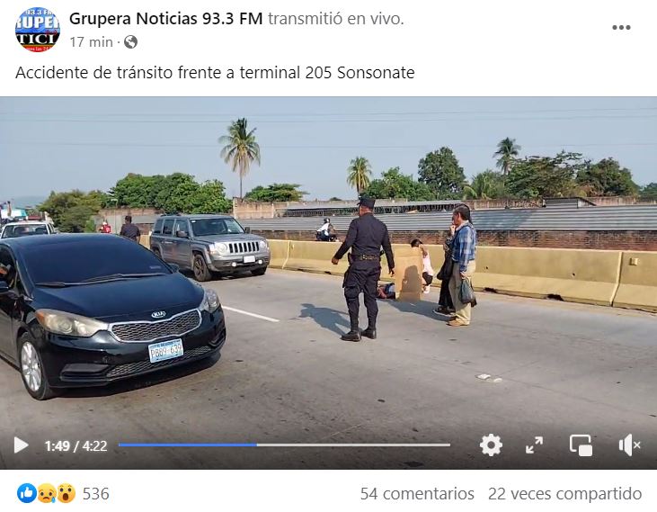 Conductor atropella a una señora de la tercera edad esta tarde en ...
