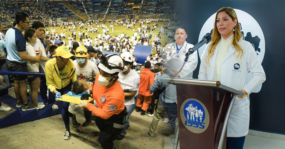 Mas de 500 personas afectadas y 88 trasladadas a hospitales tras estampida en estadio Cuscatlán, reporta el ISSS