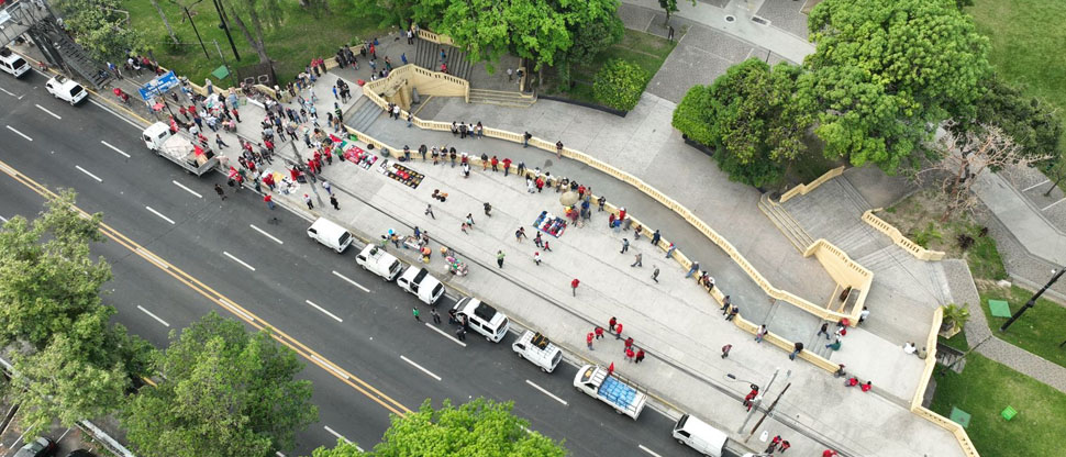 Nula afluencia de personas en marcha de la oposición