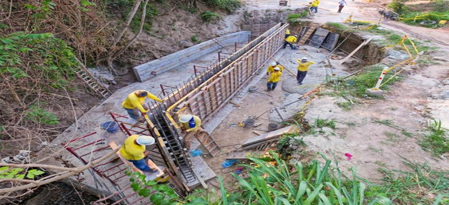 Ministerio de Obras Publicas realiza trabajos de mitigación en Ciudad Delgado