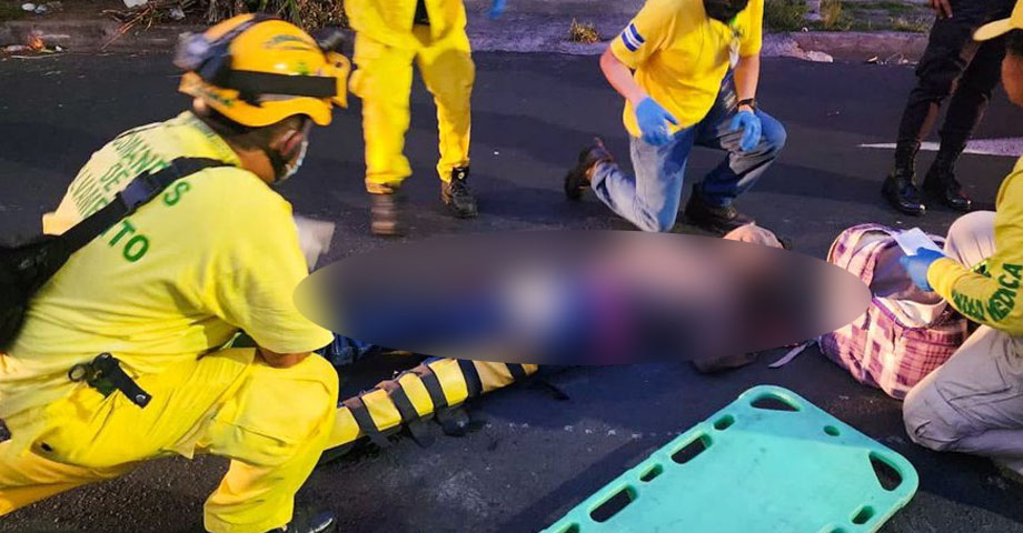 Motociclista resulta con severas fracturas tras accidente en San Salvador