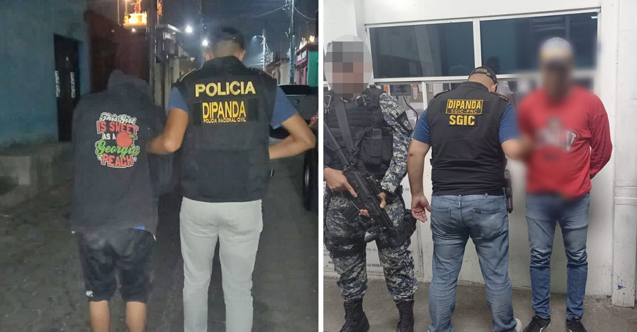Par de pandilleros salvadoreños son capturados en Guatemala; se les acusa de varios delitos 