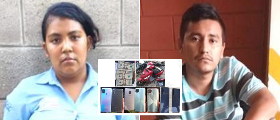 Cae pareja de pandilleros que se dedicaban a extorsionar a salvadoreños honrados  
