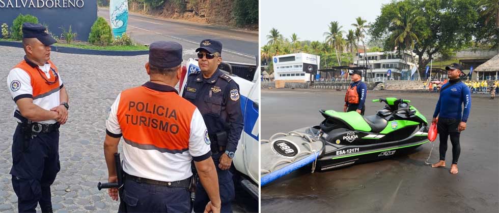 Más de 3,000 agentes brindan seguridad en torneo ISA World Longboard Surfing Championship