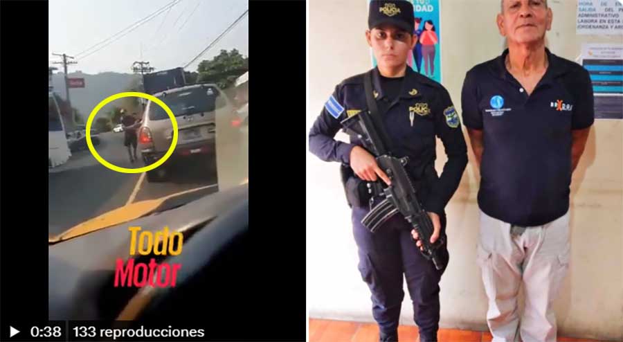 Capturan al conductor de un cabezal que fue captado agrediendo a automovilista en calle a San Marcos 