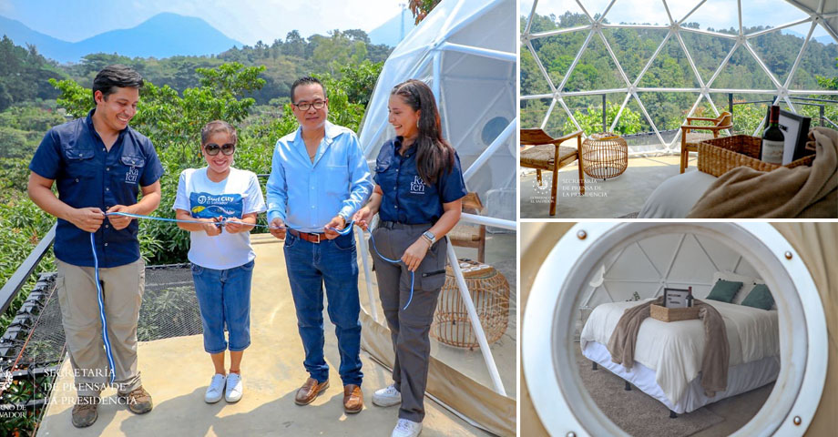Inauguran segundo domo geodésico en El Salvador 