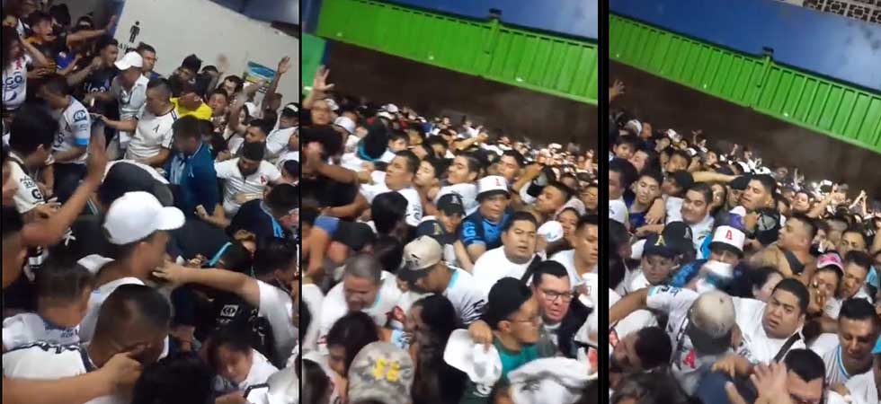 VIDEO: Así fue la terrible angustia durante la estampida en el estadio Cuscatlán