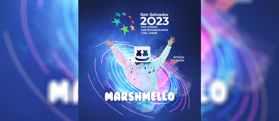 ¡Marshmello estará en la inauguración de los XXIV Juegos Centroamericanos y del Caribe San Salvador 2023!