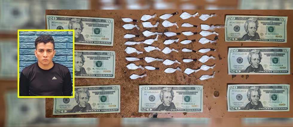Capturan a sujeto tras sorprenderlo con varias porciones de droga