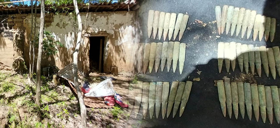 Encuentran munición de armas de grueso calibre abandonadas en Cuscatlán
