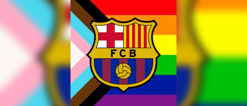 El FC Barcelona incluye los colores de la bandera de la comunidad LGBT en su escudo
