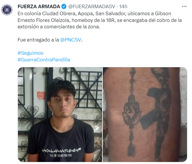 Militares ubican a pandillero que extorsionaba a comerciantes de Apopa ...