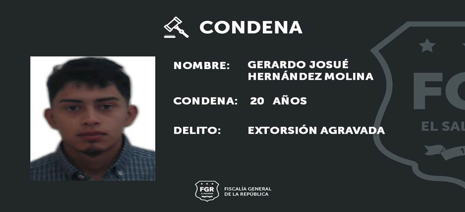 Sujeto es condenado a 20 años de cárcel por exigir dinero