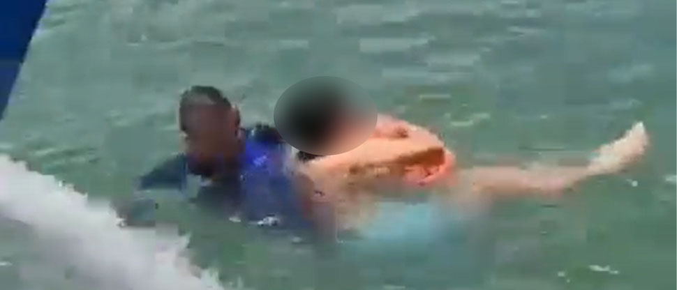 Evitan tragedia: Rescatan a jovencito que se estaba ahogando en el lago de Ilopango 
