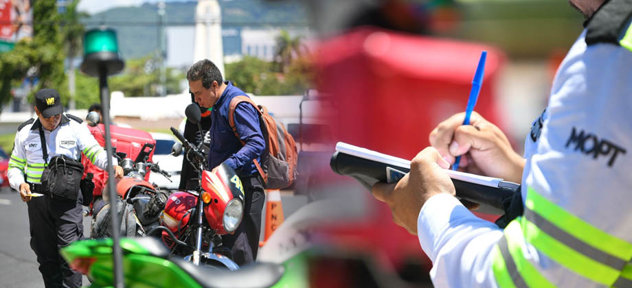 VMT realiza controles de tránsito a motociclistas en distintos puntos del país