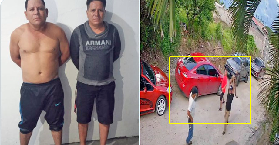 Estos son los sujetos que aparecieron en un video agrediendo a una persona en Chalatenango; la PNC los capturó