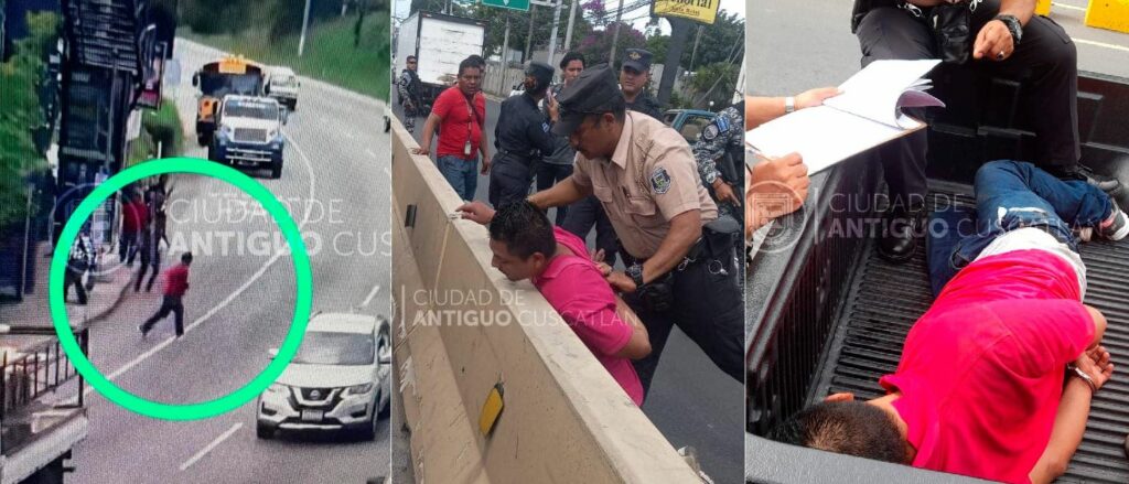 Capturan a sujeto que asaltaba en parada de buses en Ciudad Merliot