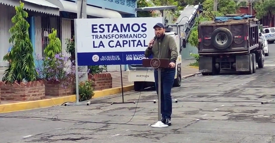 Lanzan nueva fase del plan “San Salvador sin baches”