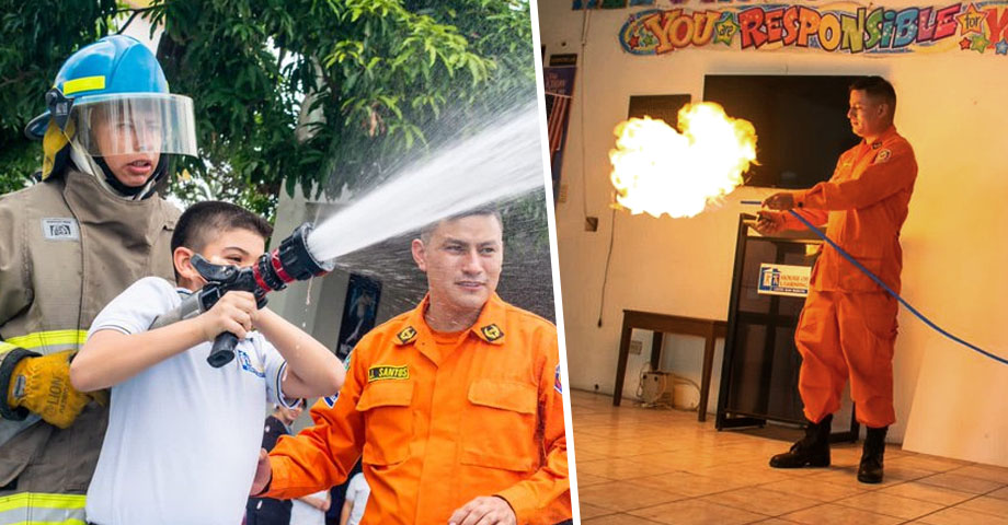 Bomberos desarrolla jornada educativa dirigida a estudiantes y docentes