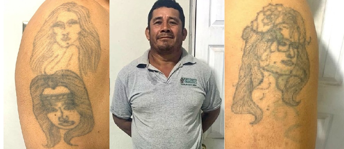 Homeboy intentó ocultar sus tatuajes de la pandilla, pero fue detectado y capturado