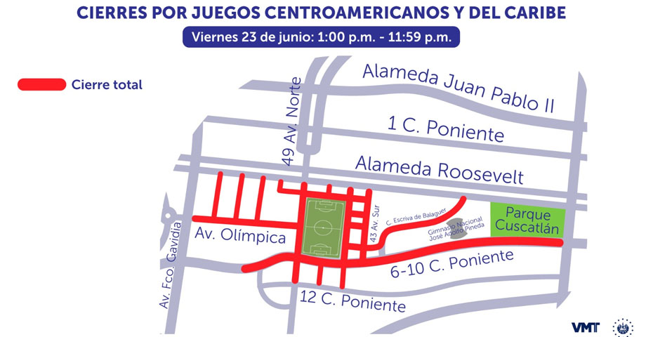 Anuncian perímetro de cierre de calles aledañas al estadio Jorge “Mágico” González por inauguración de Juegos