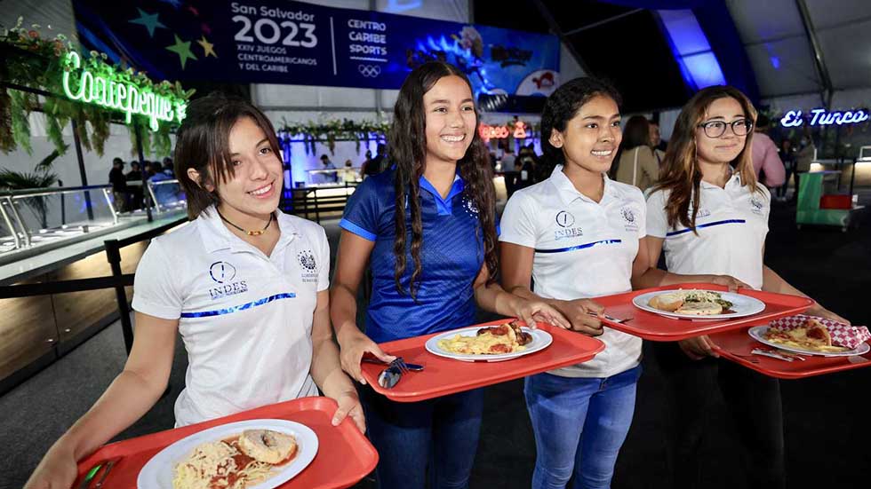 Así será el comedor para los atletas de los Juegos San Salvador 2023