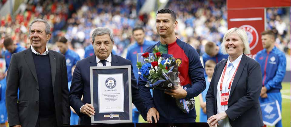 Cristiano Ronaldo sigue sumando récords, primer portugués en jugar 200 partidos con su país
