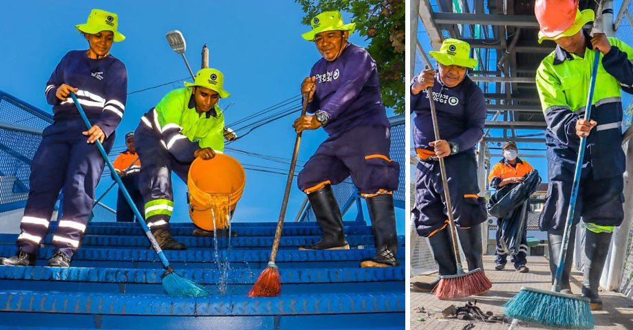 Cuadrillas de Desechos Sólidos de San Salvador desarrollan jornada de limpieza profunda