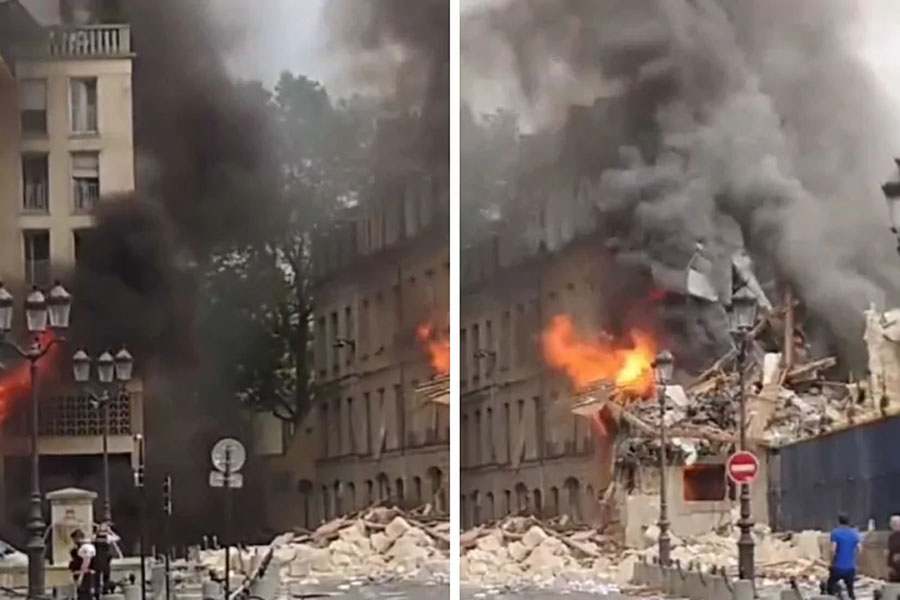 Una explosión de gas destruye varios edificios en París