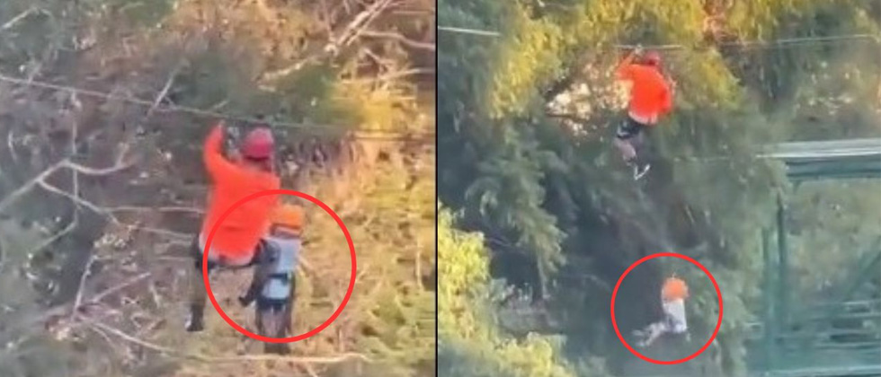 VIDEO: Niño de seis años cae al vacío cuando hacía canopy