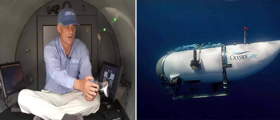 Submarino turístico del Titanic se manejaba con control de videojuegos del año 2005