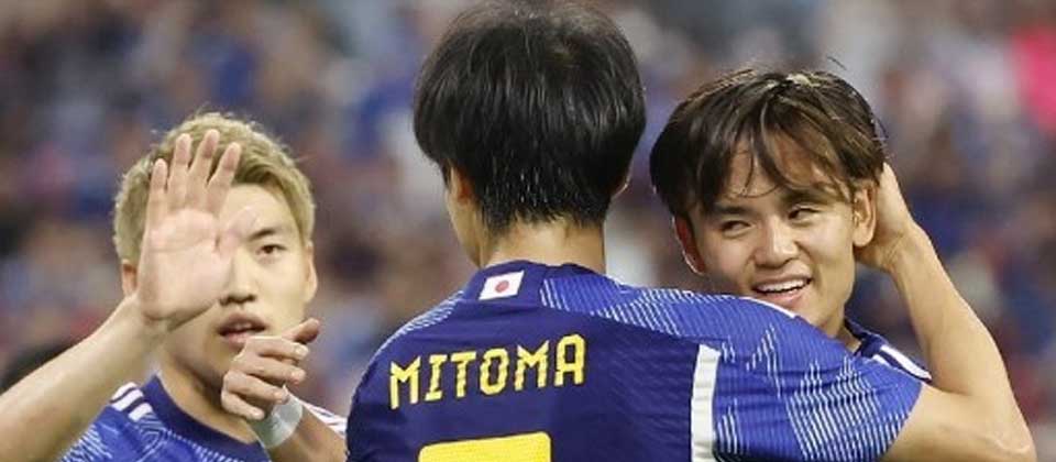 Japón derrota sin problemas El Salvador con una goleada de 6-0