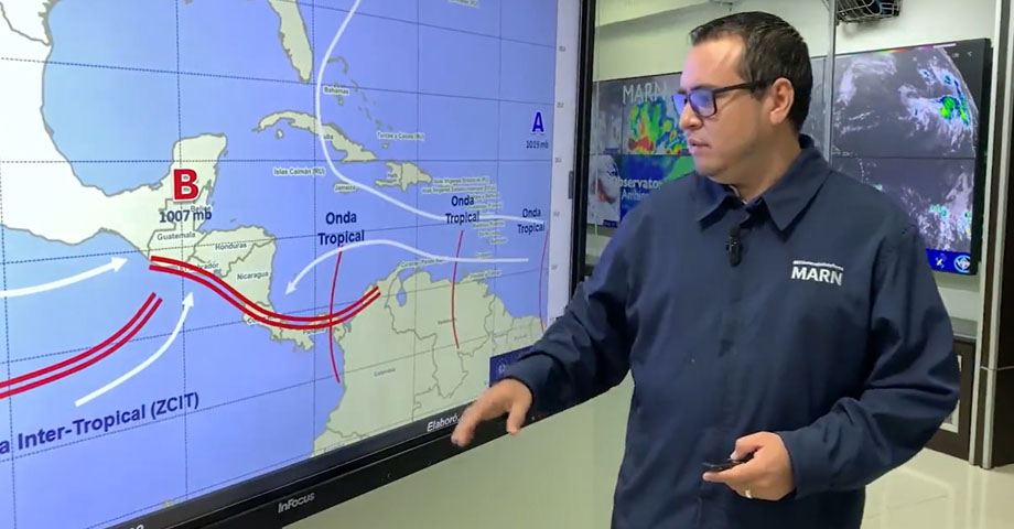 Existen probabilidades de lluvia en distintas zonas del país para este lunes, según MARN