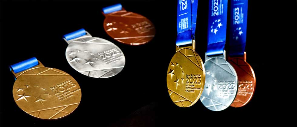 Estas son las medallas que se entregarán en los Juegos Centroamericanos y del Caribe