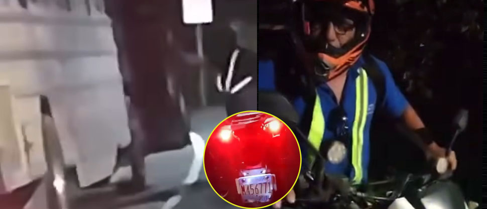 Captan momento cuando motociclista dispara a autobús que transportaba personal de una empresa