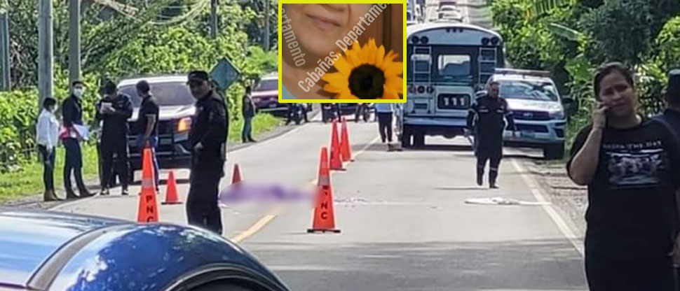 Ella era la mujer que falleció atropellada esta mañana por un bus en carretera a Ilobasco
