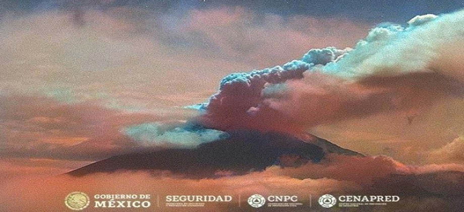 Volcán Popocatépetl en México incrementa actividad en las últimas 24 horas