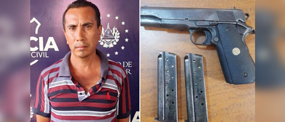Ubican a sujeto que circulaba con arma y cargadores de forma ilegal