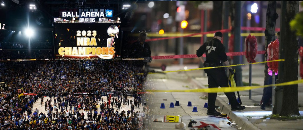 Tiroteo deja al menos 10 heridos durante celebración de campeonato de NBA en Denver