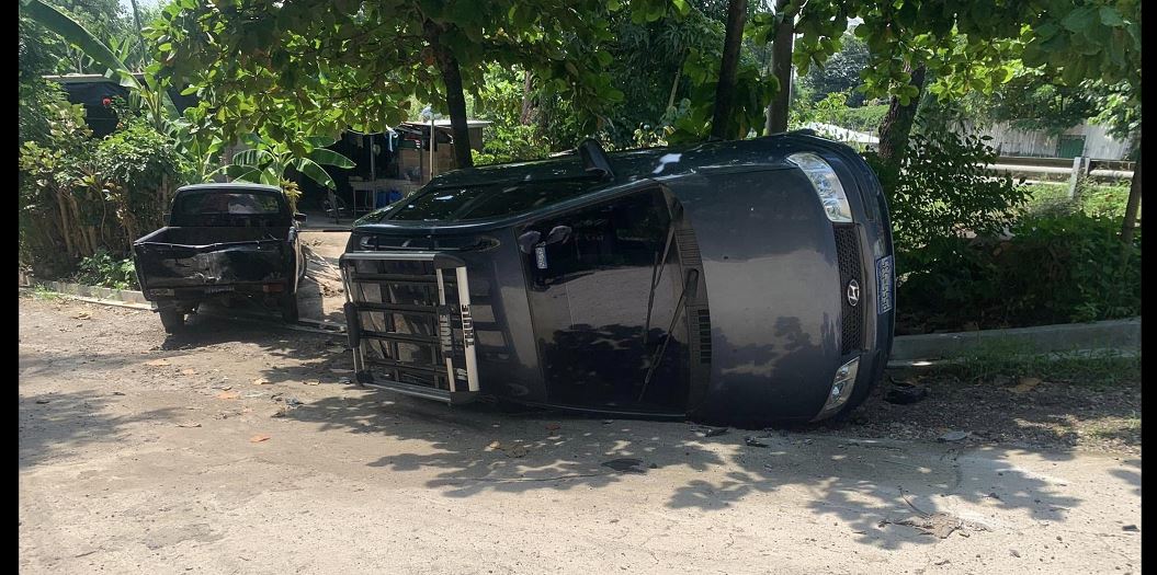 Aparatoso accidente se registra en carretera Troncal del Norte