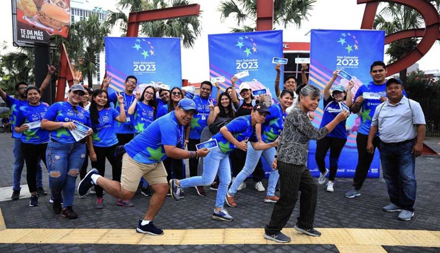 Voluntarios siguen en acción por los Juegos San Salvador 2023