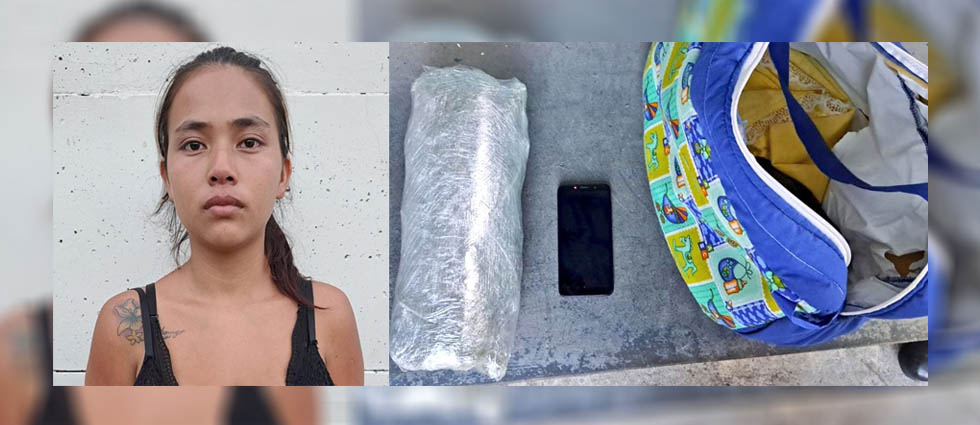 Capturan a joven que trasladaba más de 900 gramos de marihuana en una pañalera en Colón