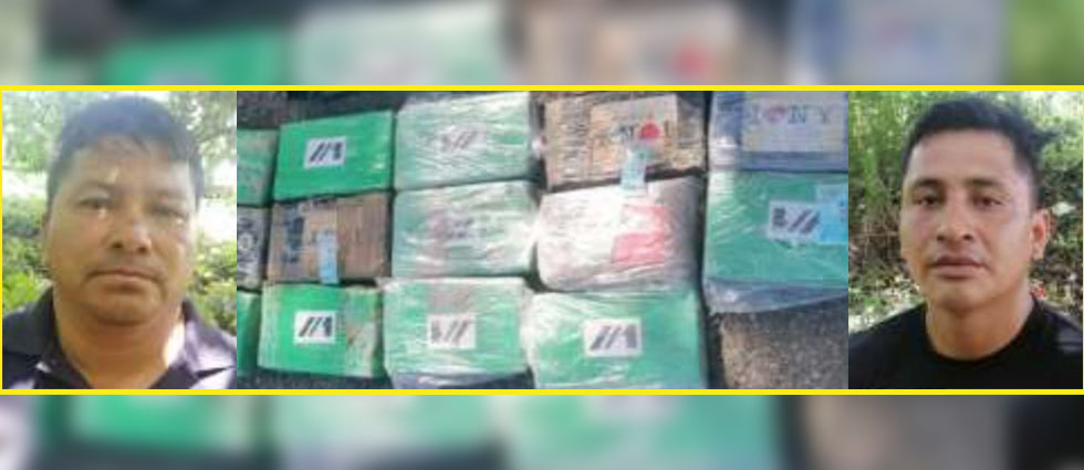 Capturan a sujetos con cocaína valorada en $350 mil