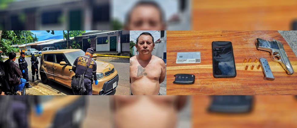 Policías arrestan a sujeto tras hallarle un arma de fuego ilegal en Soyapango